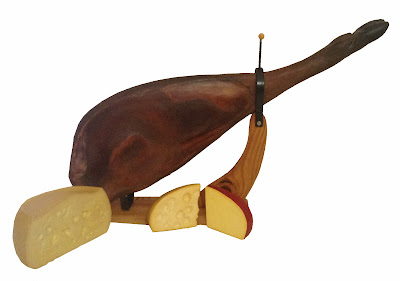 imitacion pata de jamon, imitacion quesos, quesos de utileria, quesos de telgopor, réplica de alimentos