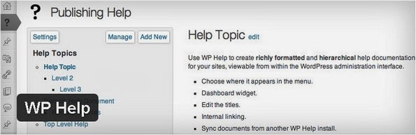 WP Help plugin for WordPress