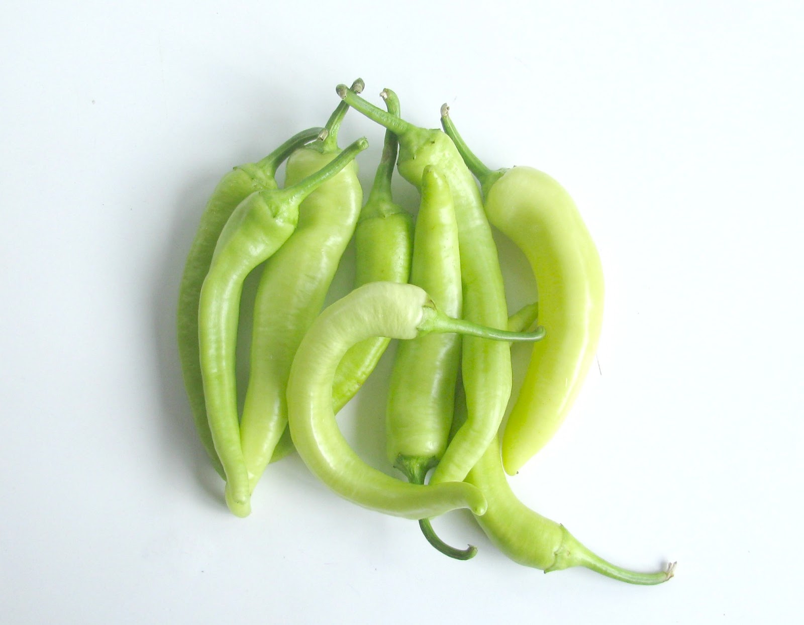 October Morning: from the garden: sweet pickled banana peppers
