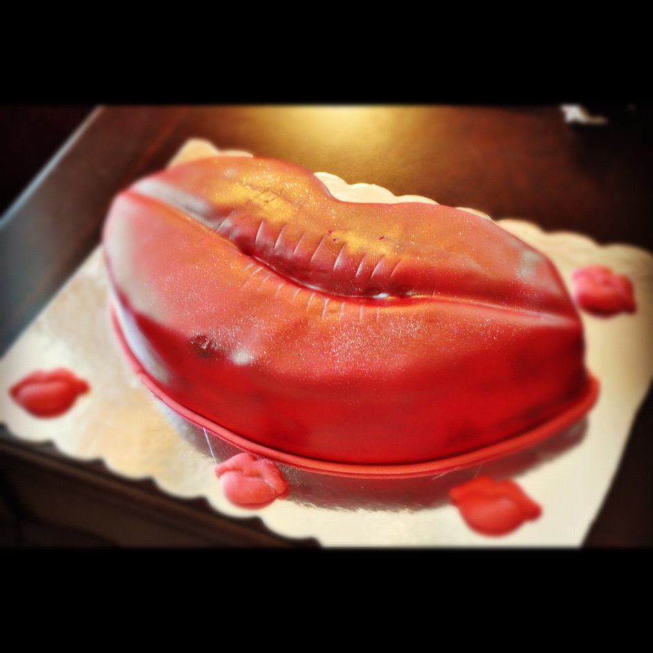 Reem's Cake Boutique Lips Shaped Cake