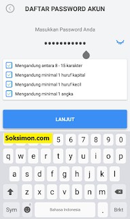 Membuat password akun Payfazz baru Membuat password akun Payfazz baru