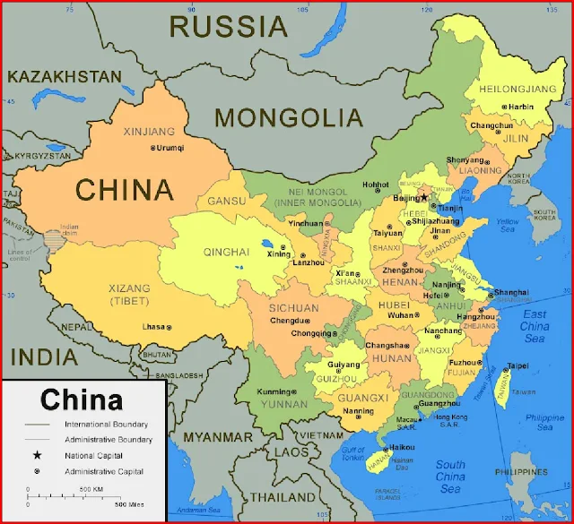 image: Map of China Provinces