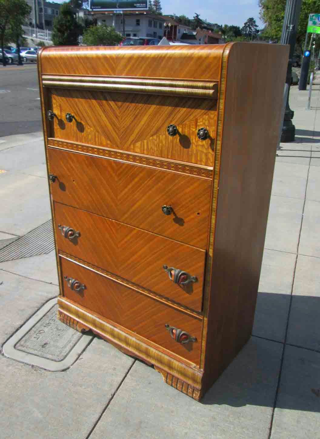 UHURU FURNITURE & COLLECTIBLES SOLD Art Deco Chest of Drawers 95