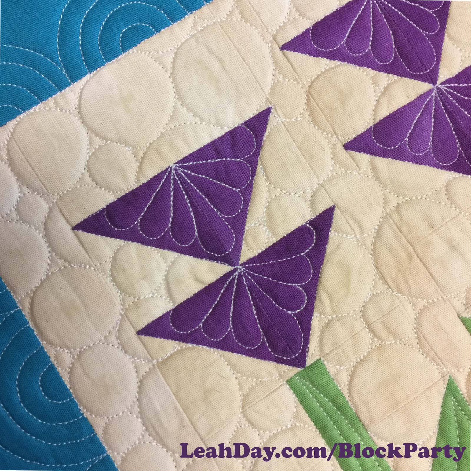 The Free Motion Quilting Project How to Piece a Triple Tulip Flower