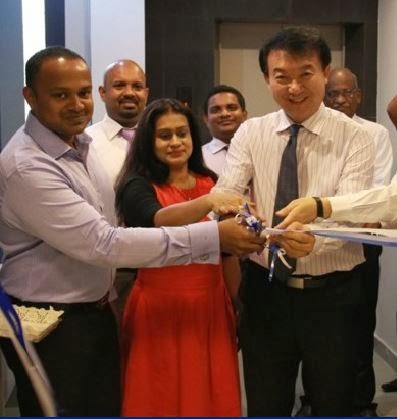 H.K. Chang opening the new Customer Contact Centre