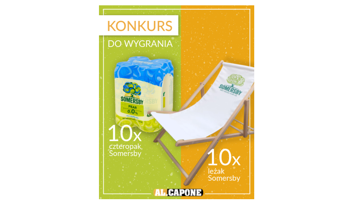 Wygraj leżak + czteropak Somersby 0% gruszkowe Konkurs