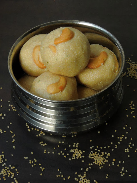 Thinai Rava Laddoo, Barnyard millet Laddoo Thinai Rava Laddoo, Barnyard millet Laddoo