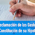 Reclamación de Gastos de Constitución de Hipoteca