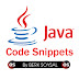 Useful Java Code Snippets 1 - Collections Framework (Lists, Arraylists ...