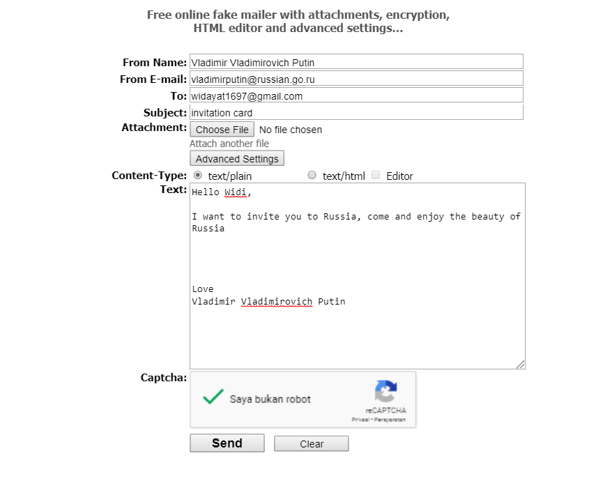 Fake Email atau Email Palsu