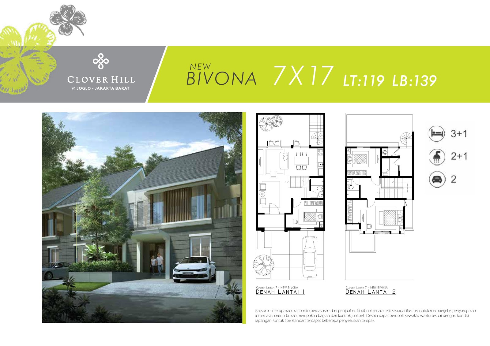 Rumah Clover Hill Joglo Jakarta Barat Mulai 1,7 Man Properti Baru