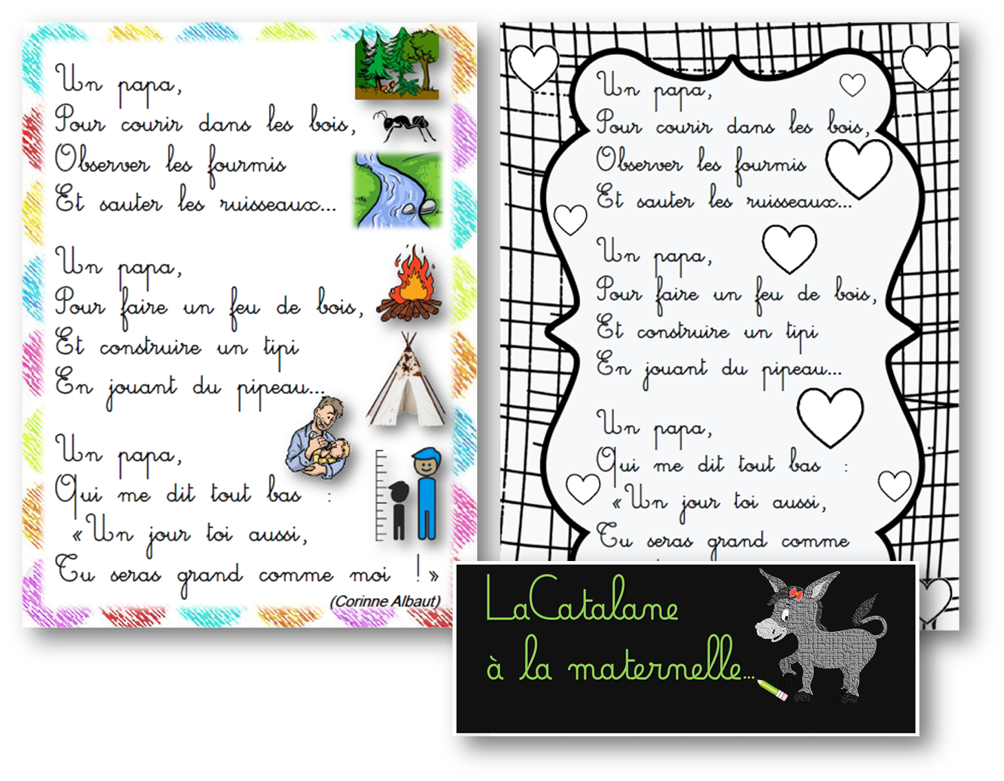 Poésies Fête Des Pères Maternelle LaCatalane à la maternelle...: Comptine pour la fête des pères