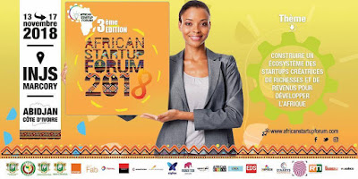 African Startup Forum ASF 2018 Affiche officielle balise alt blogger referencement seo