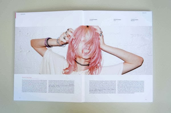 Young and Feminine magazine layout