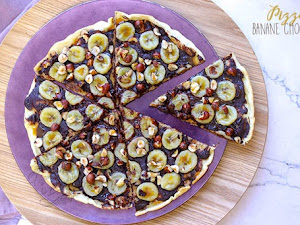 Pizza banane chocolat