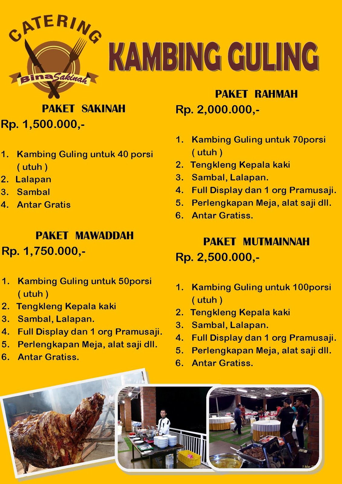 CATERING PERNIKAHAN DI KLATEN HARGA CATERING PERNIKAHAN 2017