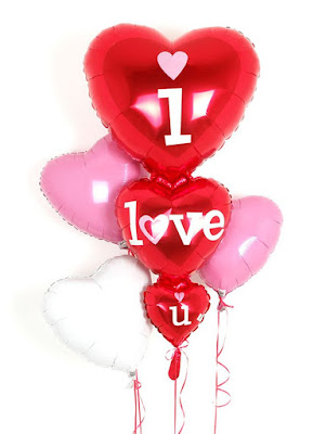 Balon Foil I LOVE YOU Hearts