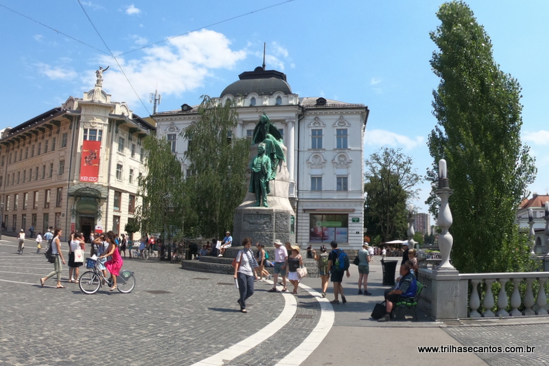 Praça France Preseren Ljubljana Eslovênia