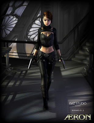 3D Models Art Zone - Aeron para sa Genesis (s) 2 Babae at kapusukan para Aeron