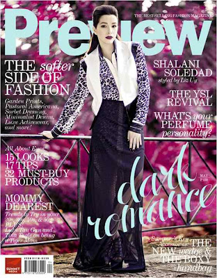 Shalani Soledad Preview Magazine Cover girl May 2011