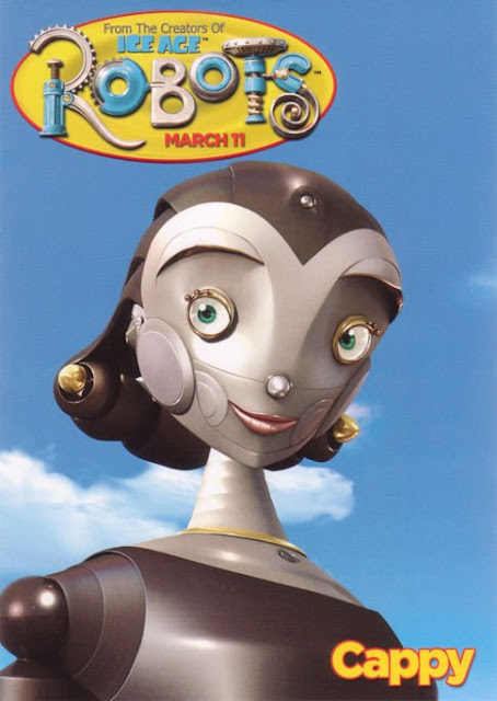 Imagen en 3D del cartel de la protagonista Cappy de la película Robots