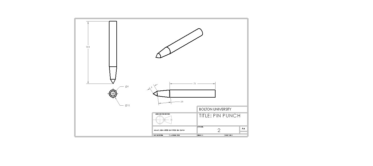 Engineering Applications AME5001 centre punch engineering drawing