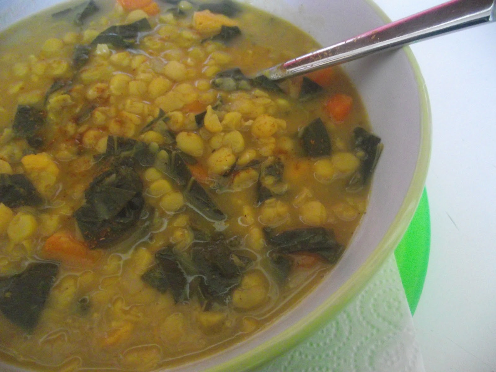 Rocket and Roses Vegan Kitchen Yellow Split Pea Soup with Spring