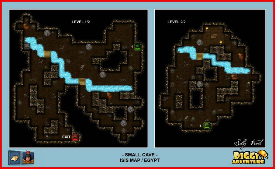Diggy's Adventure Walkthrough: Egypt Isis / Small Cave