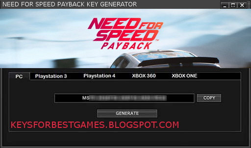 Nfs Payback Key Generator Download