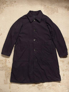 FWK by Engineered Garments "Reversible Coat in Blackwatch Cotton Poplin/Dk.Navy Uniform Serge"