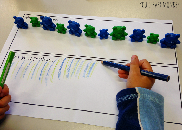 MAKING PATTERNS IN PRESCHOOL you clever monkey