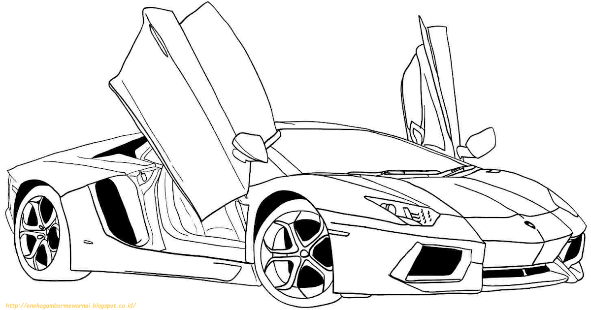 Mewarnai Gambar Mobil Lamborghini Desain Rumah Oke Image Result