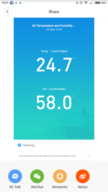 Sensor temperatura e humidade da Xiaomi Sensor temperatura e humidade da Xiaomi