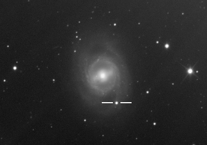 Supernova 2012aw in Galaxy M95 - AstroMadness.com