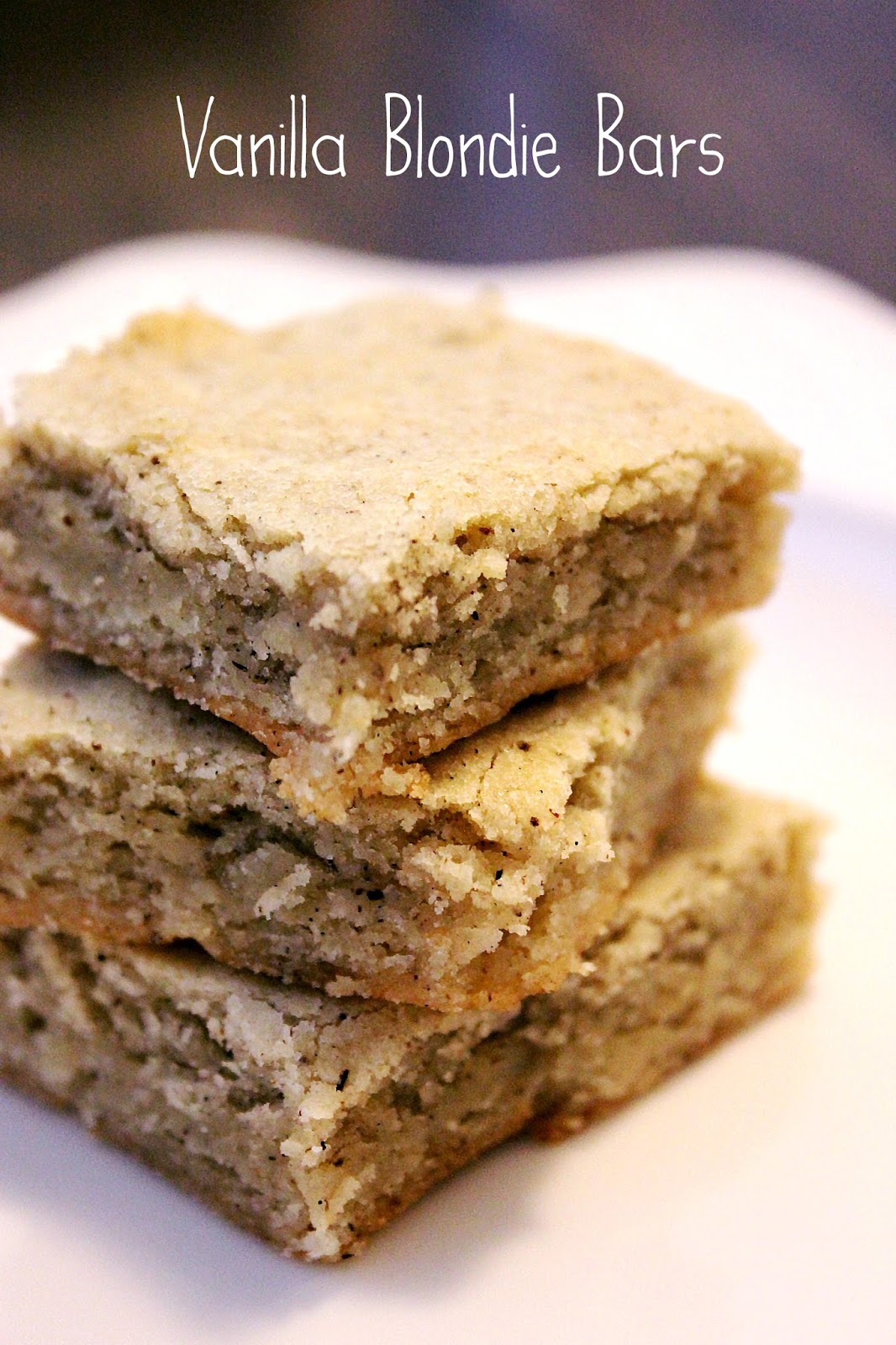Vanilla Blondie Bars Fresh from the...