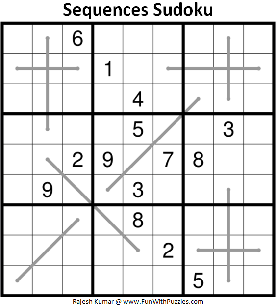 Sequences Sudoku Puzzle (Fun With Sudoku #369)
