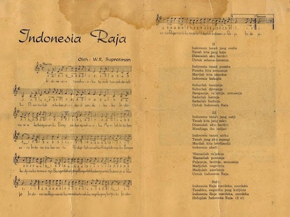 Lirik Lagu Indonesia Raya 3 Stanza