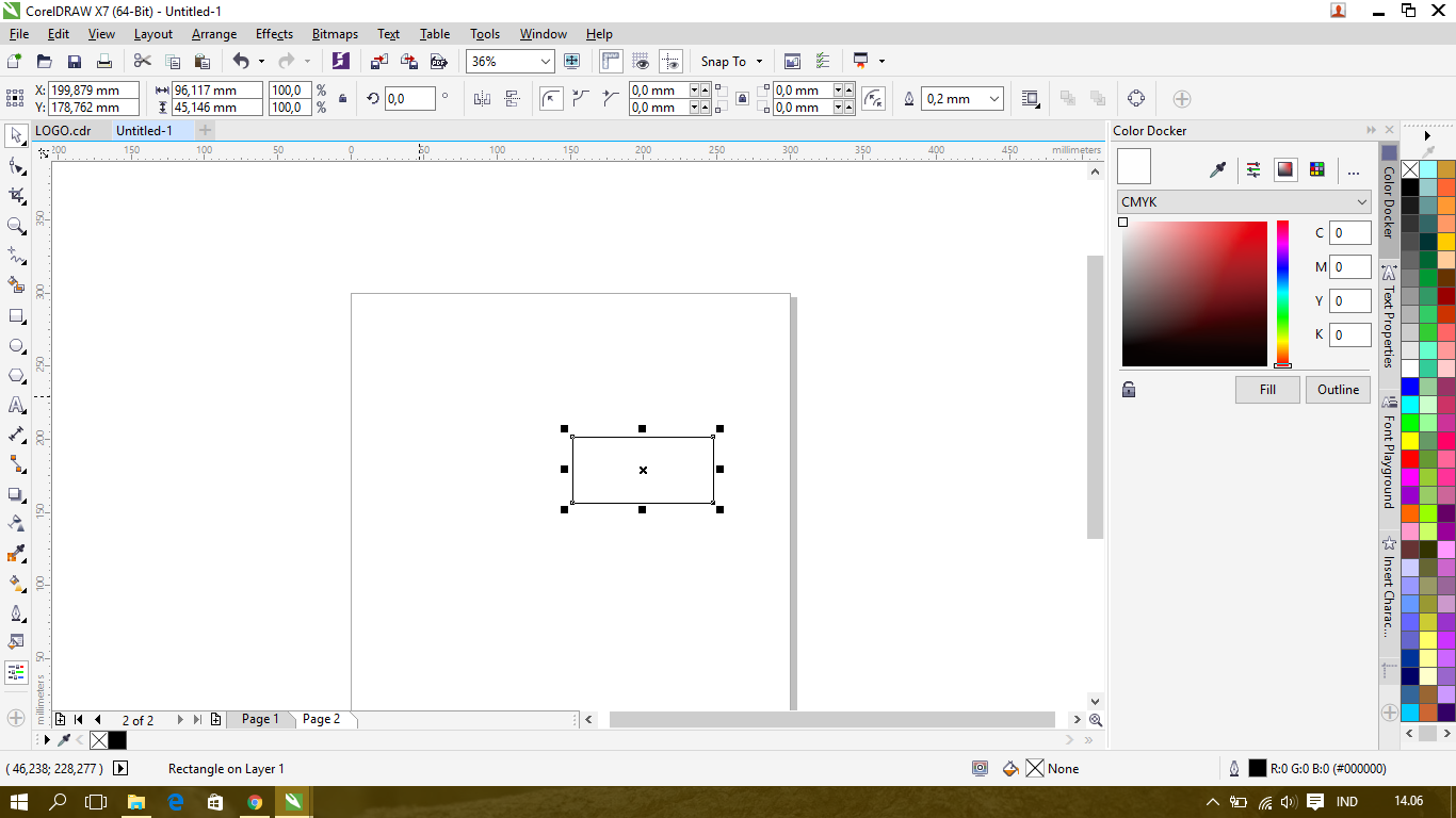 Cara Membuat Banner Sederhana Dengan Coreldraw X7 gambar