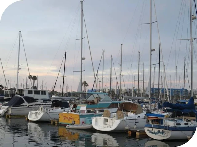 From Venice Beach to Santa Monica: Sailboats over Marina del Rey