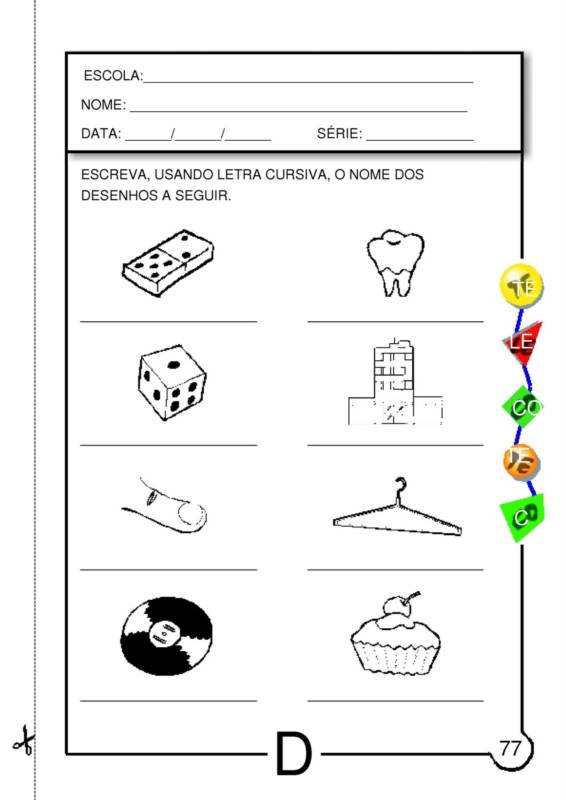 Objetos letra d Imagui