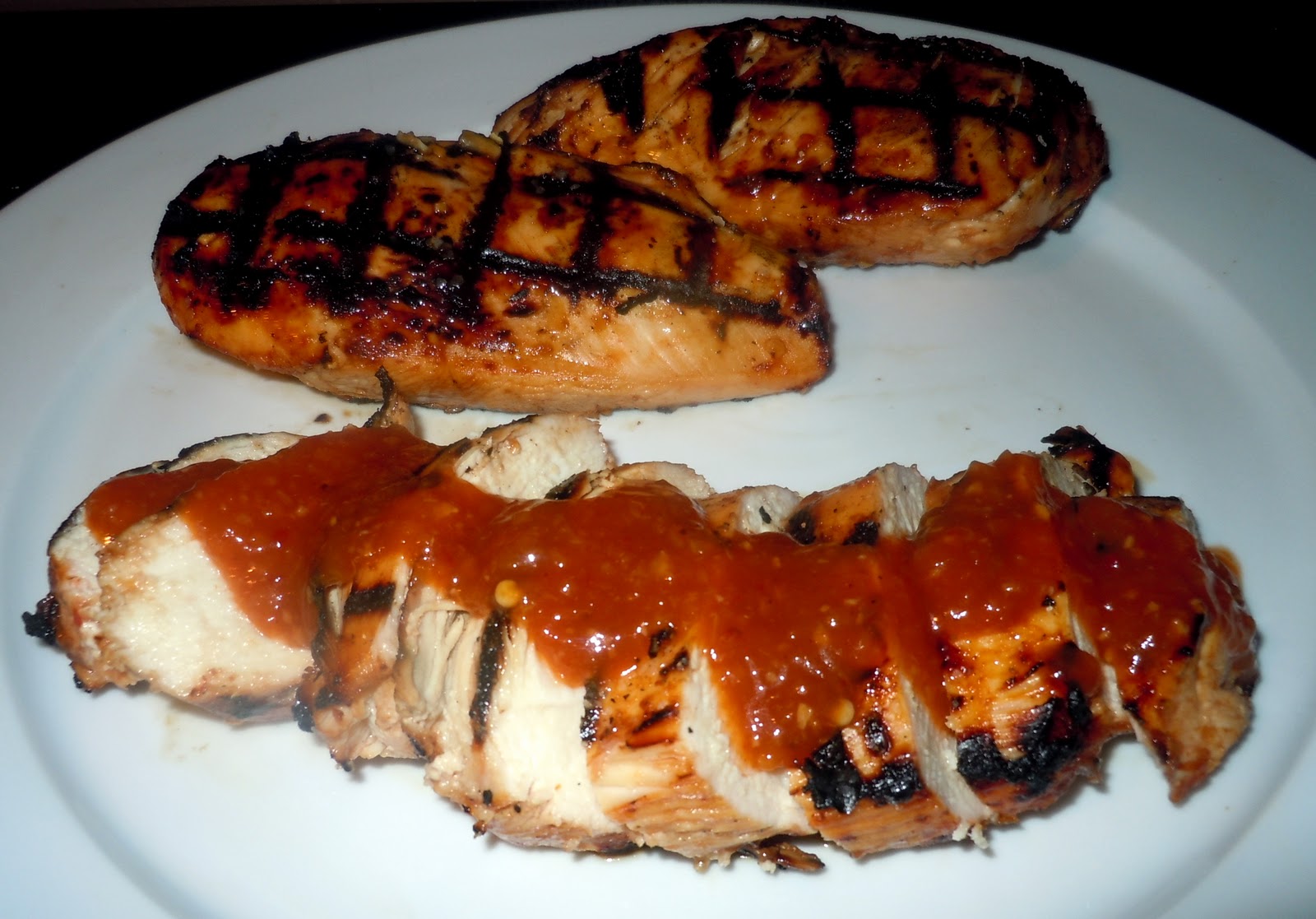 Party with Leah Grilled Chicken with Sweet & Spicy Peach BBQ Sauce