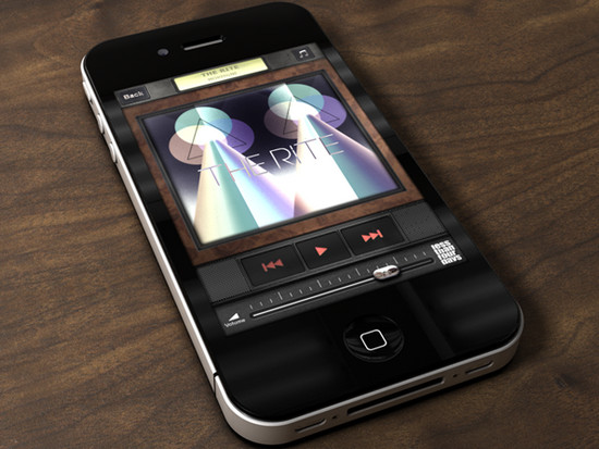 Less than four days wooden music theme for iphone