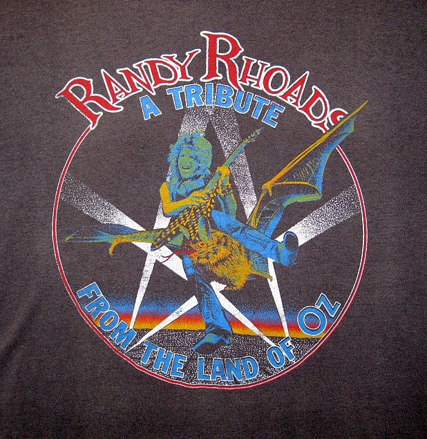 Wörn75: Vintage 1987 Randy Rhoads Tribute Album Promo T-Shirt