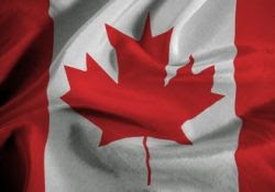 Bandera de Canada.-