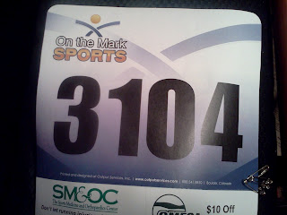 my race number, 3104