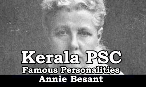 Famous Personalities - Annie Besant (1846 - 1933)