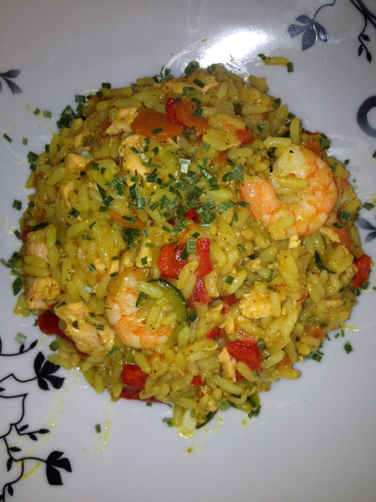 Rezept: Paella mit Garnelen und Lachs ~ Lisa´s Produkttest-Welt