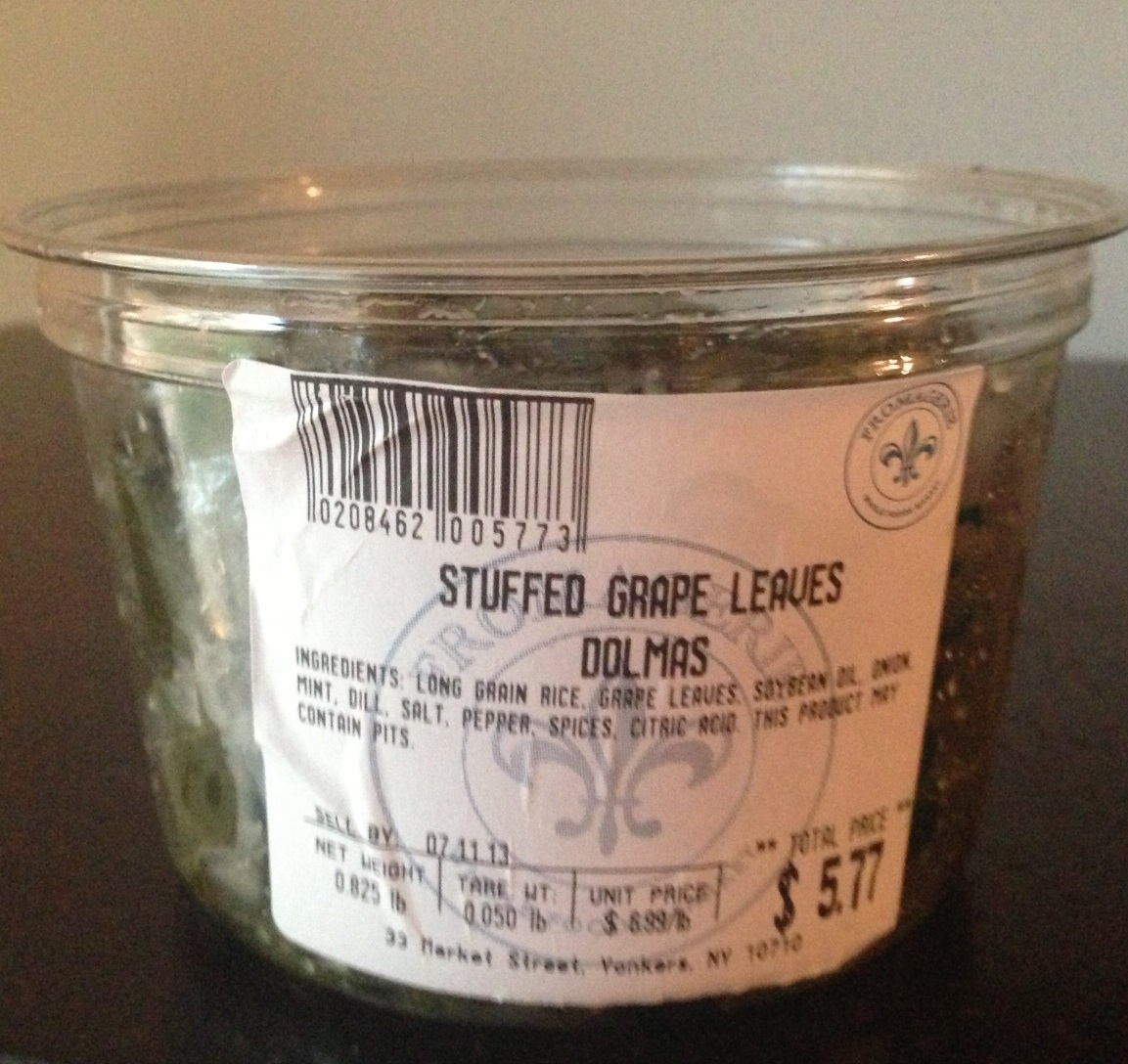 Beany Malone Whole Foods Dolmas (Stuffed Grape Leaves)