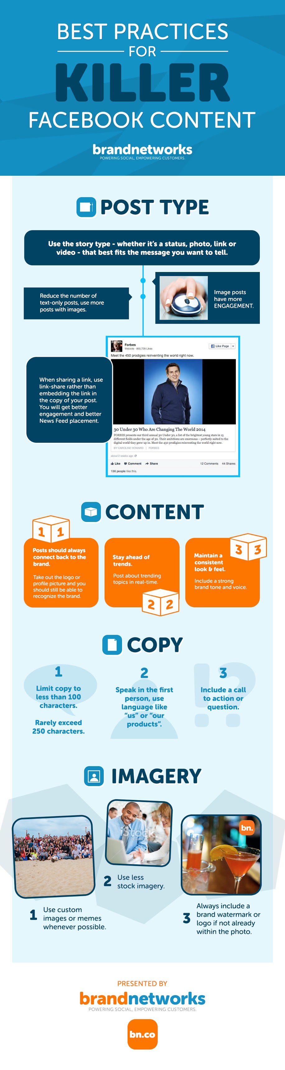Best Practices for Killer Facebook Content - infographic