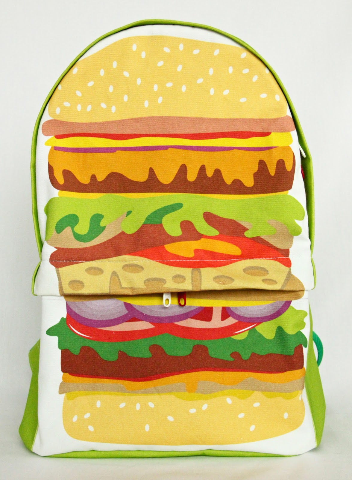 Zipper Teeth Cheeseburger Backpack